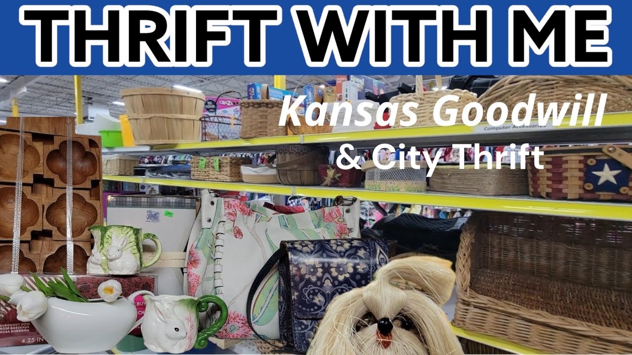 This Just Makes Me Smile! Goodwill & City Thrift - Thrift With Me! Vintage Spring Decor & Bags! 