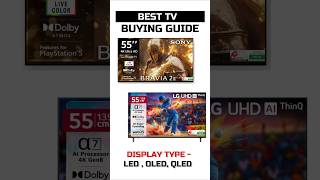4K TV (DISPLAY TYPE ) Buying Guide | Best TV 2026 #tvbuyersguide #tech #tv