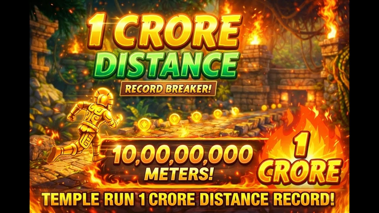 Temple Run 2  10000000  Meters Distance 🥶🥶🥶🥶🥶😱😱😱😱😱 ??