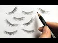 How to Draw Eyelashes like a PRO - Practice with me!