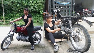 Genius Girl _ Complete Repair and Restoration of DETECH 5000 cc Motorcycle Engine