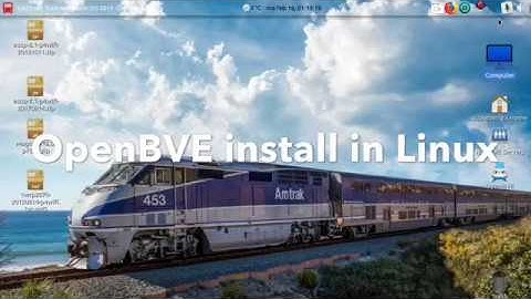 How to install OpenBVE Routes  & trains in Linux - 2019