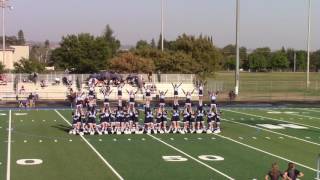 2016 PVHS Cheer routine during junior varsity halftime against Valley Christian