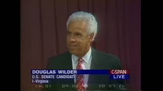 Oliver North Vs Chuck Robb and Doug Wilder at Virginia Senate Debate 9/6/1994