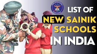 List Of Approved New Sainik School nss In India
