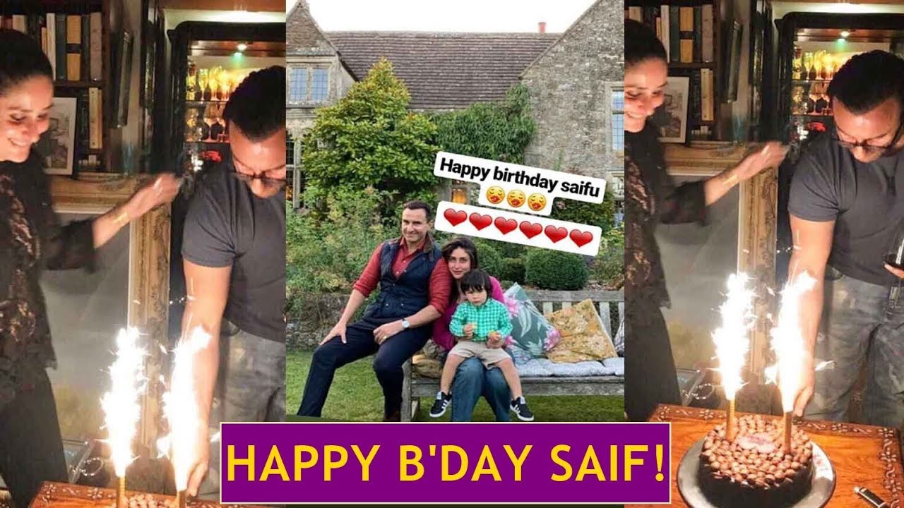 Inside Saif Ali Khan's birthday celebrations with Kareena-Taimur