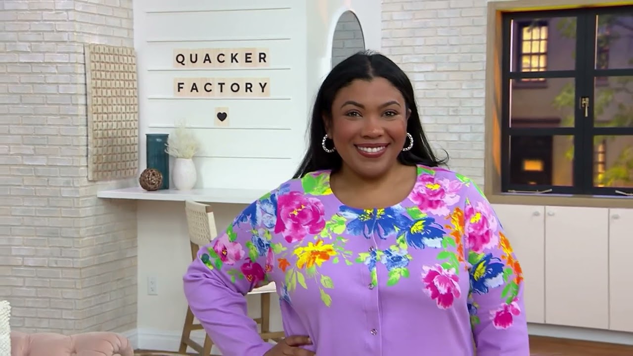 Quacker Factory Cardi Party Long Sleeve Cardigan on QVC - YouTube