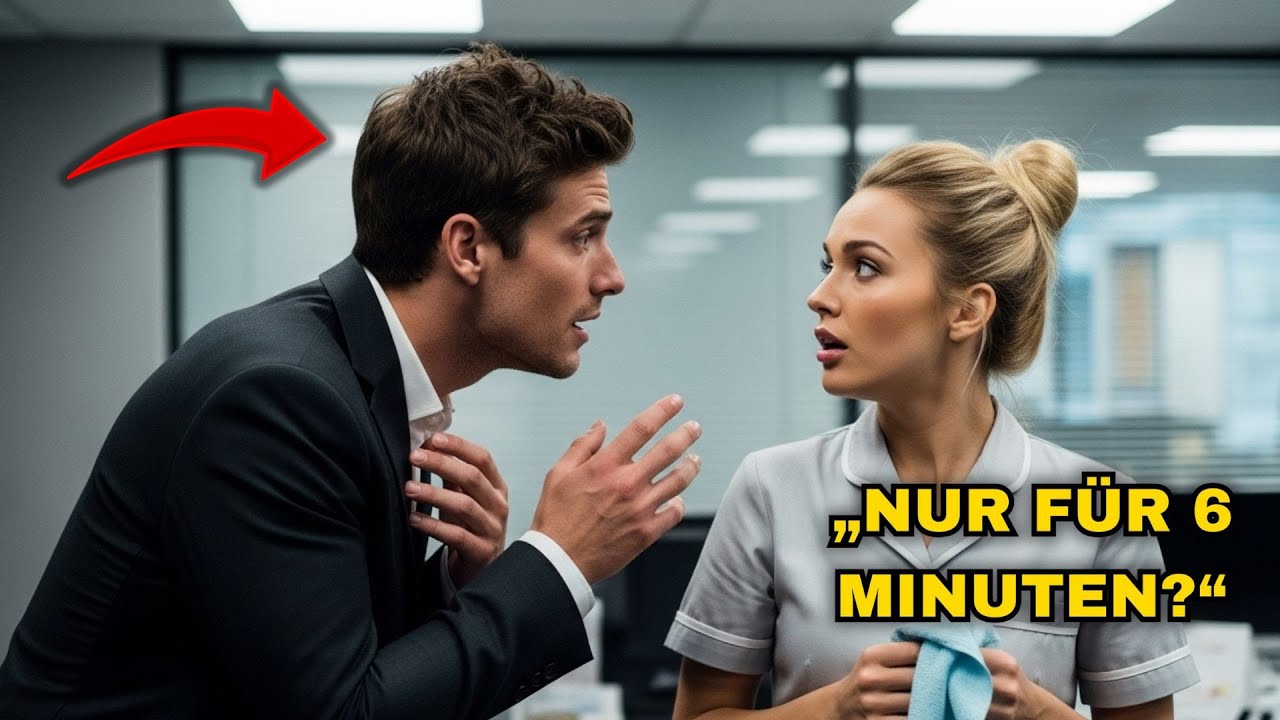 „SECHS MINUTEN LANG BRAUCHE ICH EINE EHEFRAU“ SAGTE DER MILLIONÄR ZUR ARMEN PUTZFRAU