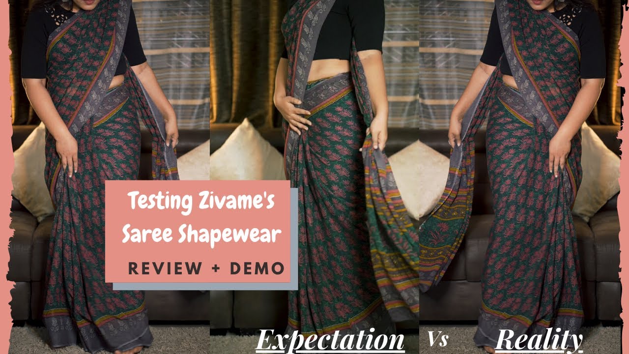 Testing Zivame's Saree Shapewear - Review  Is it best for hiding tummy &  love Handles in a Saree? 
