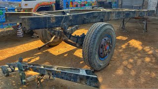 Complete Restoration Of 10 Wheeler Truck Chassis Due To Accident| Broken & Curve Chassis Repairing