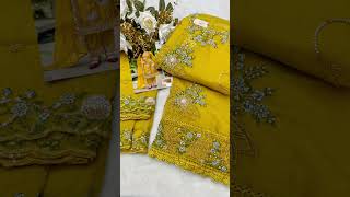 Organza Embroidery  bits workBottom  lining French silk patch workDupatta Organza Embroidery✅DXXX80