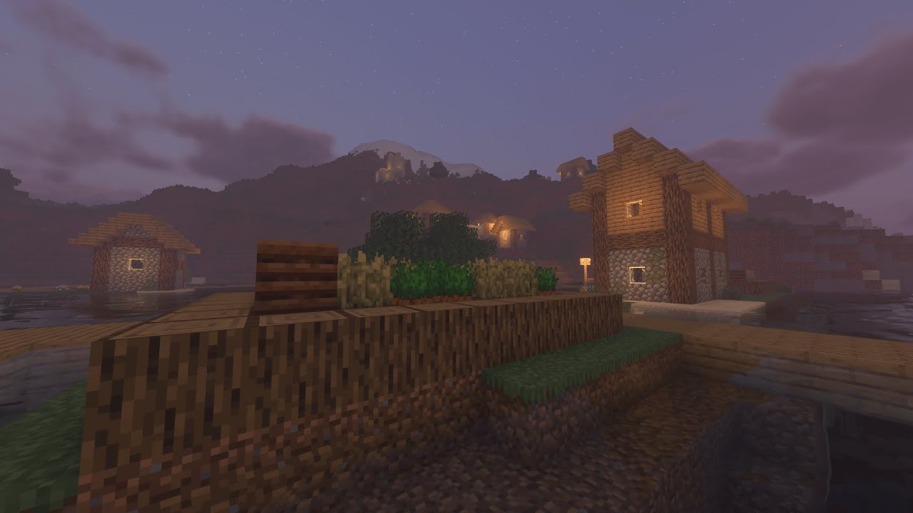 Minecraft Sunset Ambience — Cozy Village Evening Relaxation 4K - YouTube