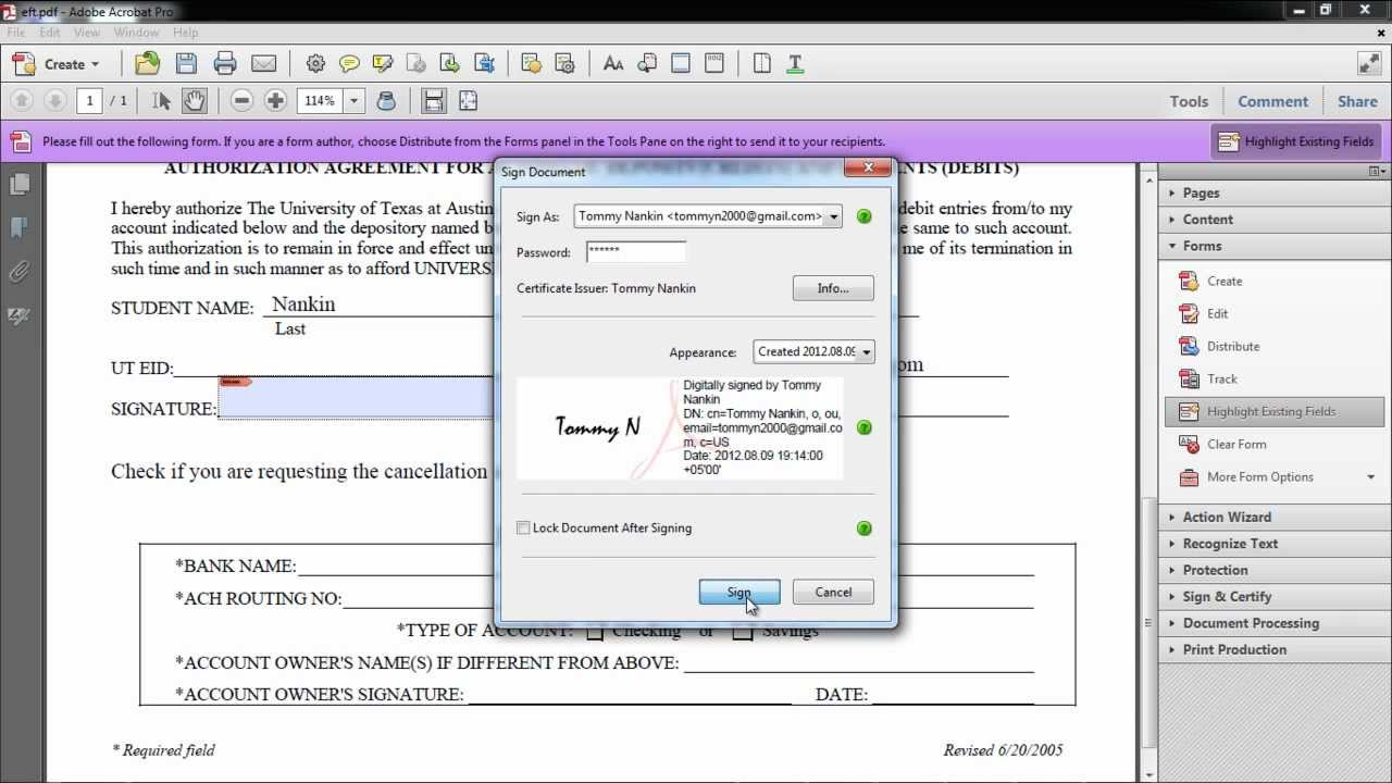 How To Create A Digital Signature In Adobe Acrobat Pro Dc