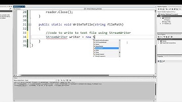 C#Programming: StreamReader and StreamWriter