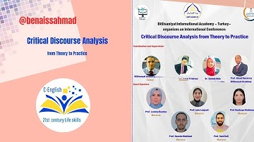 Critical Discourse Analysis: From Theory to Practice | International Conference Recording