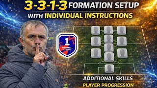 3-3-1-3 Formation Setup Individual Instructions Player Progression