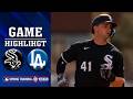 Chicago White Sox Score 4 Runs in a Single Inning vs LA Dodgers | Game Highlight