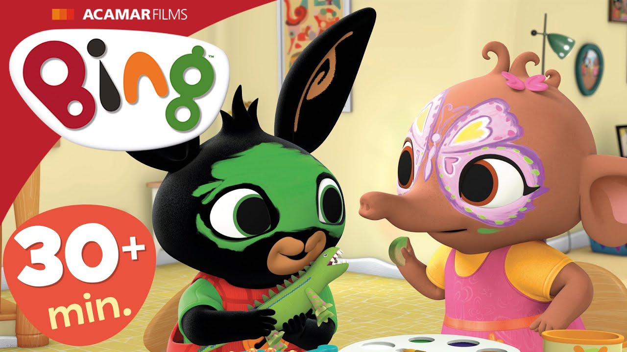 Pittura del viso, Hippoty Hoppity Voosh e ALTRI | 30-minuti+ | Bing Episodi Completi | Bing Italiano