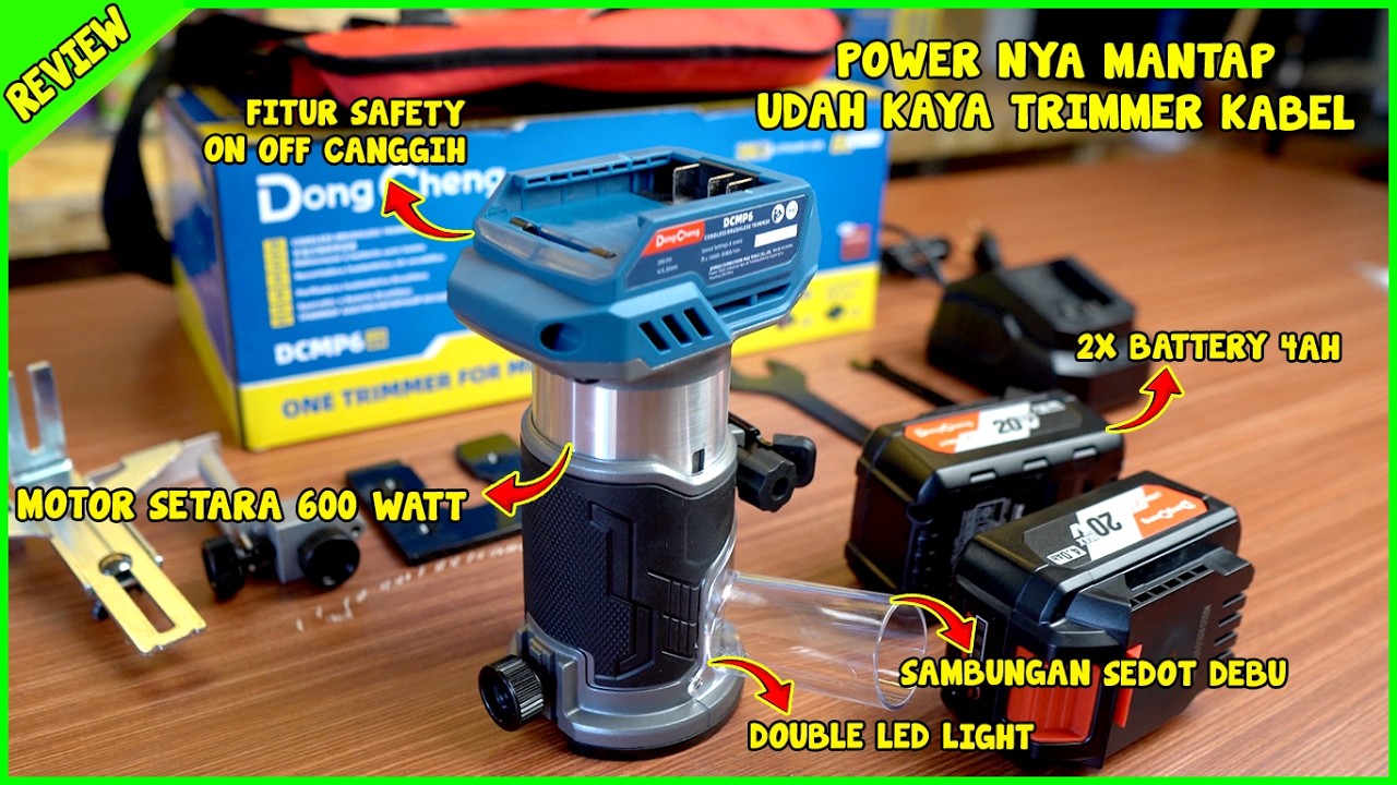 TERBARU!! Dongcheng DCMP6 CORDLESS Brushless Trimmer | Cocok Buat ...