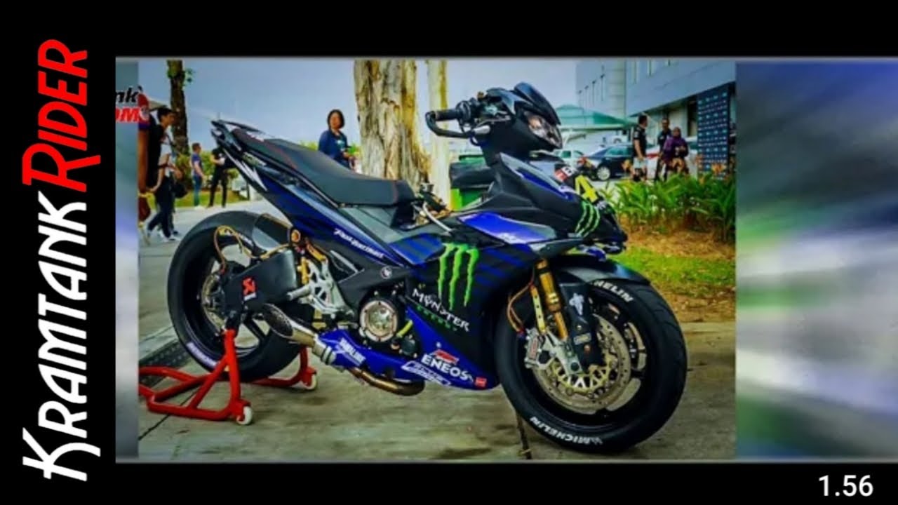 GAGAHNYA Modifikasi Total Yamaha MX King 2019 Versi Monster Energy By Kramtank Rider