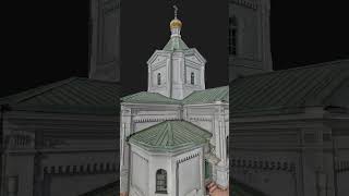 СКАНИРОВАНИЕ церкви Рождества Христова в деревне Красиковщина, Псковская область.