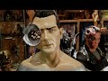 Life Size Terminator 2: T-1000 Statue Robert Patrick 1:1 Bust CUSTOM Prop Shotgun Blasted DONUT HEAD