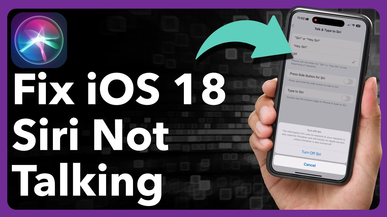 How To Fix Siri Not Talking In iOS 18 - YouTube