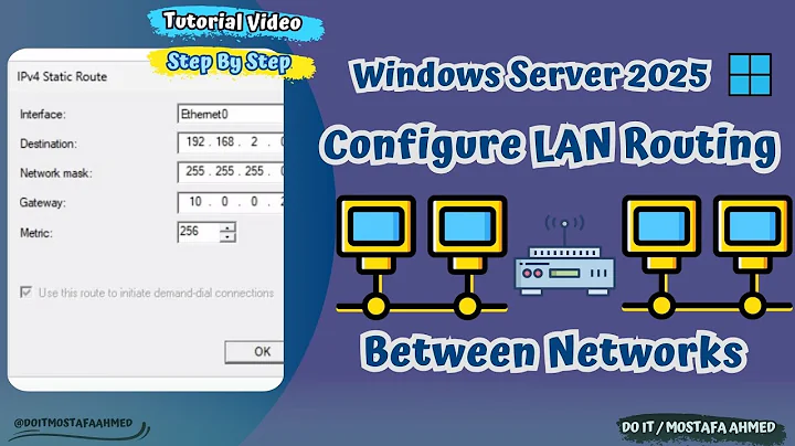 Windows Server 2025 : How to Enable and Configure LAN Routing | Step By Step Guide