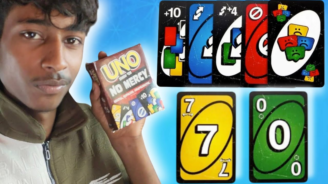 How to play Uno NO Mercy - Easy Rules & Tips 2025 with Hindi subtitles 😊 
