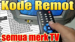 How to set up a multi remote + remote codes for all TV brands
