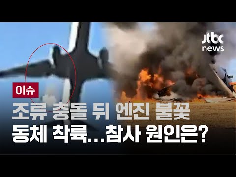 &amp;#39;<strong>버드</strong> 스트라이크&amp;#39; 뒤 엔진 불꽃…&amp;quot;전날 새떼 출몰&amp;quot; 증언 [이슈PLAY] / JTBC News