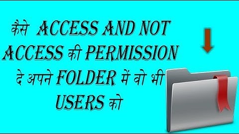 How to block access to folder for guest user Windows 7/8/8.1/10!! By "tech of com"
