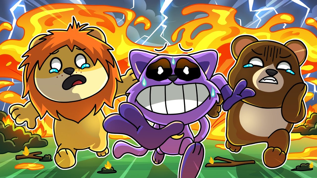 キャットナップと友達と一緒に、大量の災害が起こる町でサバイバルするロブロックス【 Roblox 自然災害サバイバル】