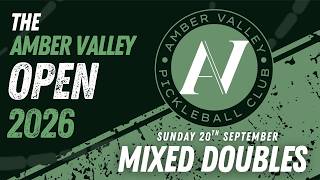 Amber Valley Open, Mixed Doubles Pro Divisions. Courtside, Stourbridge. Sunday 20th September 2026. screenshot 3