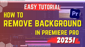 How to Remove Background in Premiere Pro 2025 | Easy Tutorial