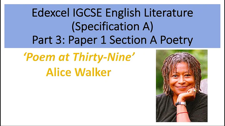 Analysis of Poem at Thirty-Nine by Alice Walker