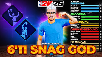 *NEW* META 6’11 “SNAG GOD” CENTER BUILD - BEST CENTER BUILD IN NBA 2K26!