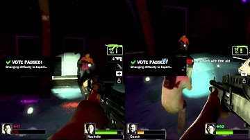 l4d2 pc splitscreen multiplayer gameplay pt3/3
