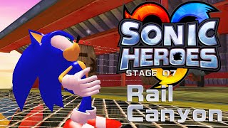 Sonic Heroes Sonic Only - Rail Canyon