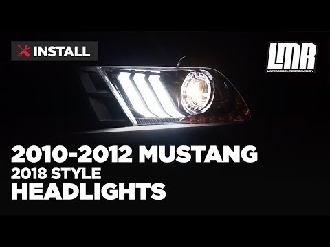 2010-2012 Mustang 2018 Style Headlight Install/Review