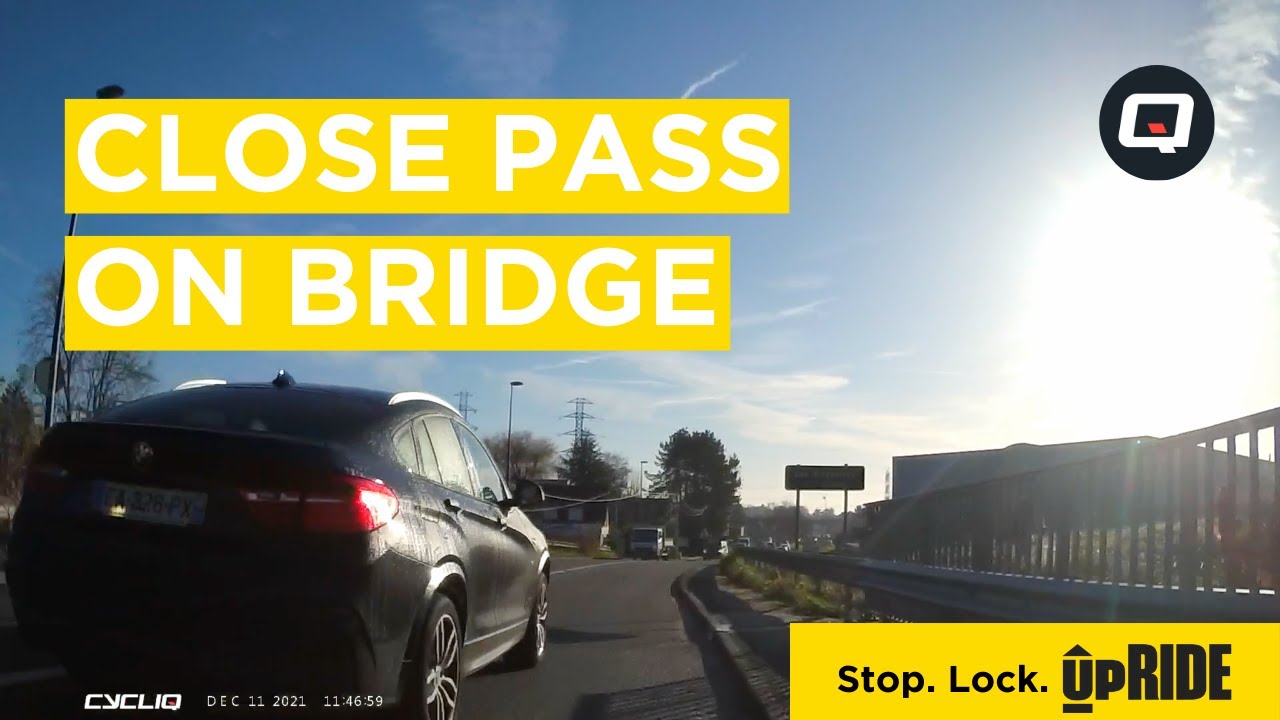 Close Pass on Bridge | Bad Driving | Caught on the Cycliq Fly12 - YouTube