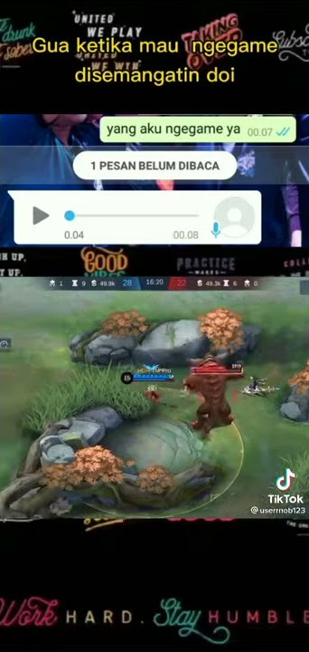 story wa|| beginilah kalau pacar nyemangatin Main game
