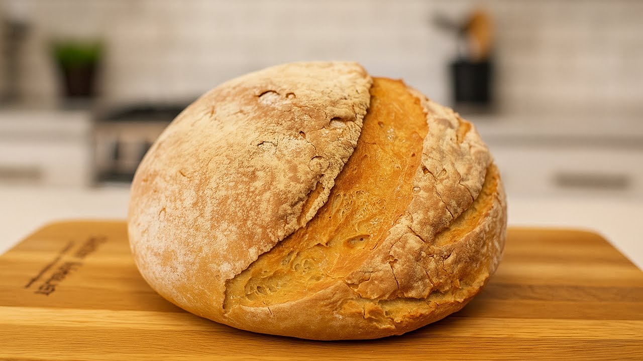 Домашний хлеб без лишних хлопот — хрустящий, как из пекарни!