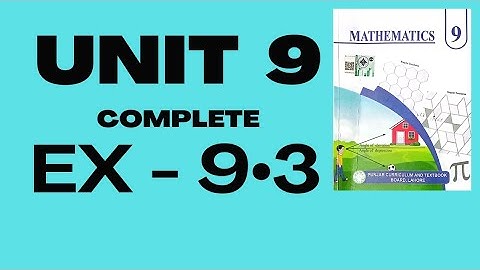 9th Math New Book 2025 || Unit 9 || Exercise 9.3 || Complete || Area of similar solids || PCTB