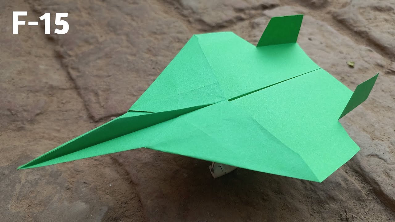 Einfache F-15 Papierflieger | So bastelst du einen fantastischen Papierflieger