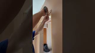 How to clean a door liner. #plasterer #renovation #plasterwork ##fyp  #foryou #builder #plastering