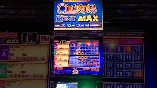 BIG WIN !! 8 out of 10 CLEOPATRA MAX KENO!  #kenonation #keno #casino #win