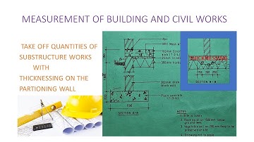 Taking Off Substructure Works quantities with Thicknessing at the partitioning wall