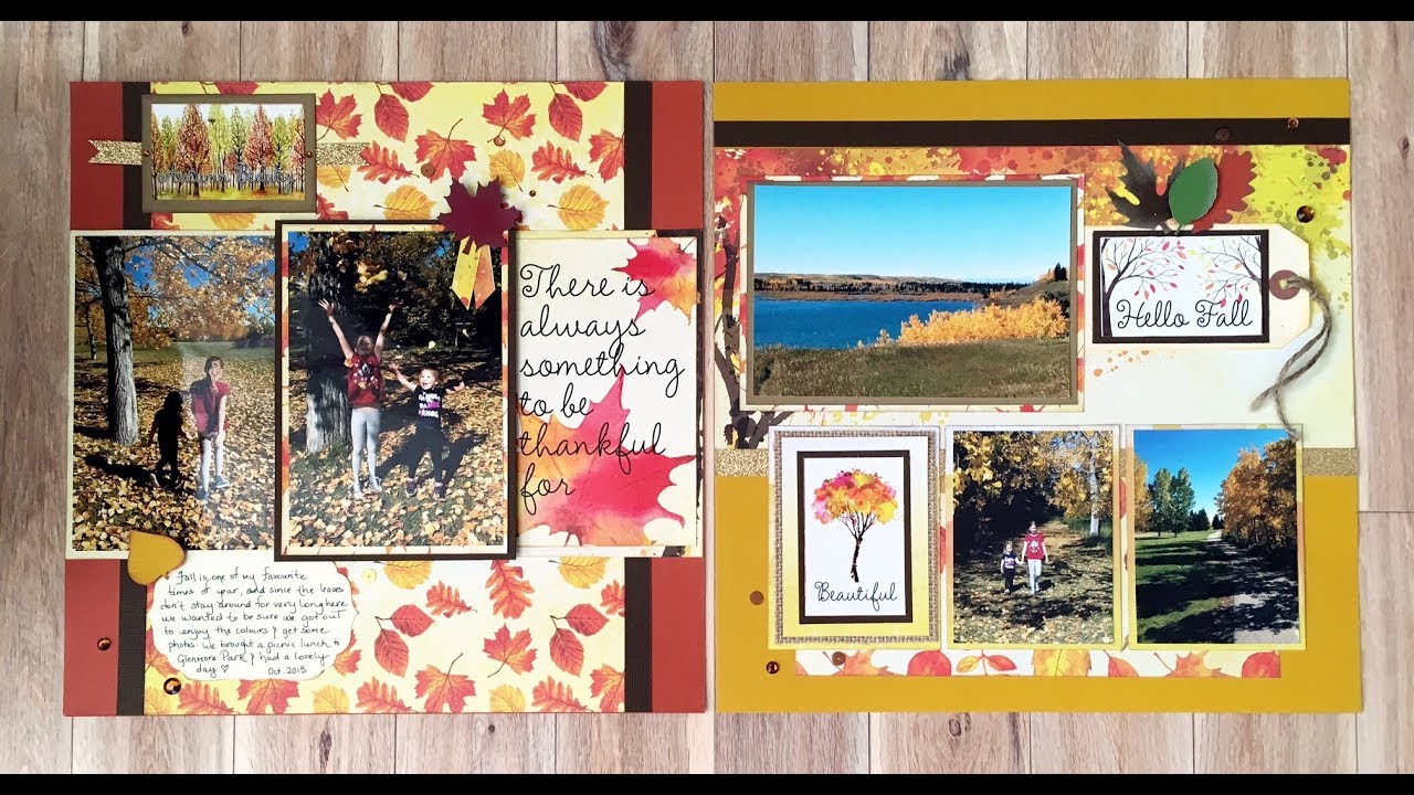 Scrap Shotz Watercolor Fall Page Kit!