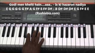 Video thumbnail of "Sare Jahan Se Acha (Piano Tutorials) - Indian Patriotic Song | 1200 Songs BOOK/PDF @399/- 7013658813"